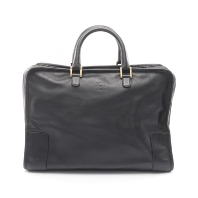 ロエベ LOEWE アマソナ40 ハンドバッグ バッグ レザー レディース ブラック系 【中古】