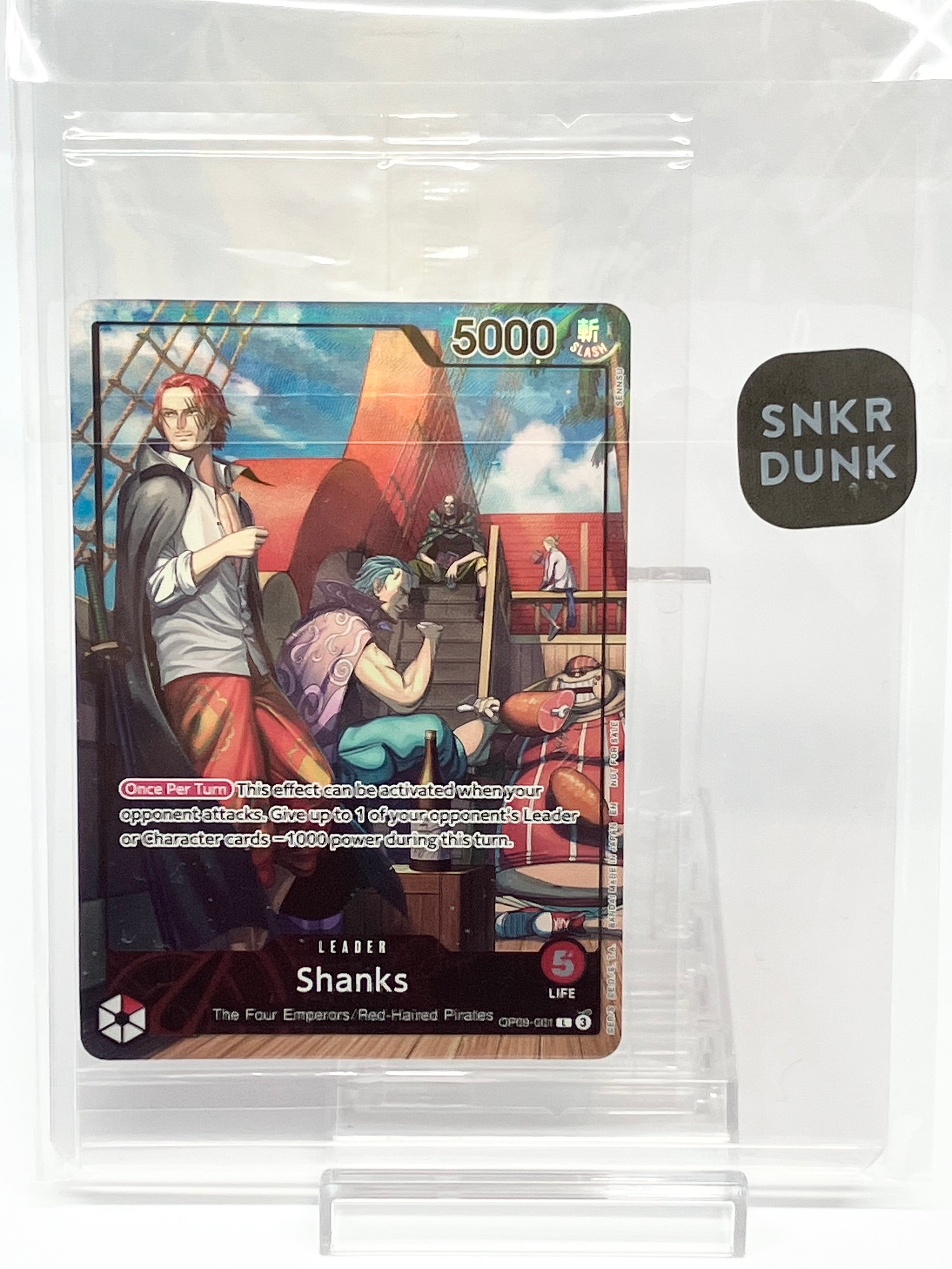 シャンクス L [OP09-001]【英語版】(プロモーションカード「PSA限定コラボプロモカード」)