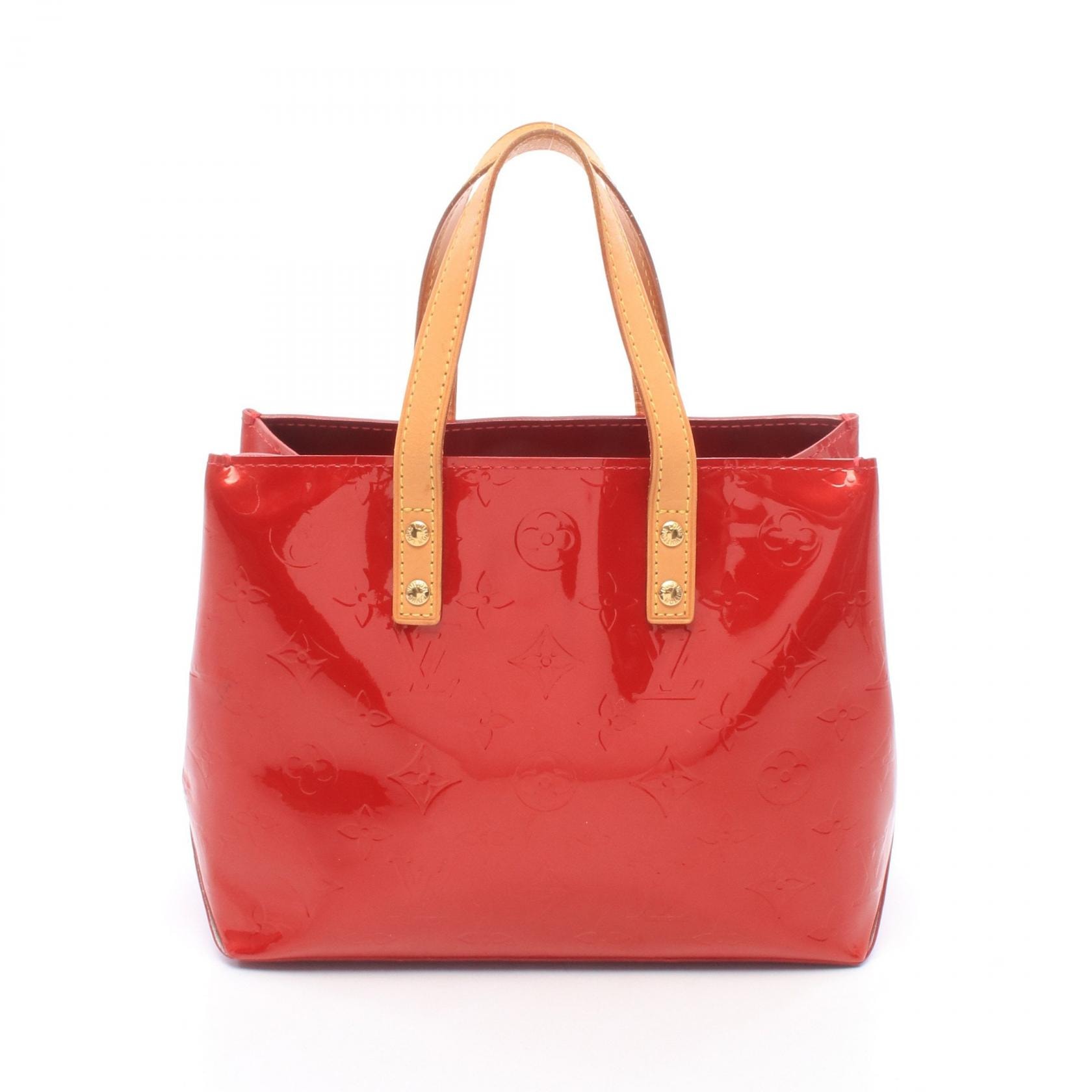 ルイ・ヴィトン LOUIS VUITTON リードPM モノグラムヴェルニ ポムダムール ハンドバッグ バッグ レザー ヴェルニ ポムダムール レディース レッド系 M91990 【中古】
