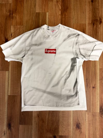 Supreme x MM6 Maison Margiela Box Logo Tee "White"