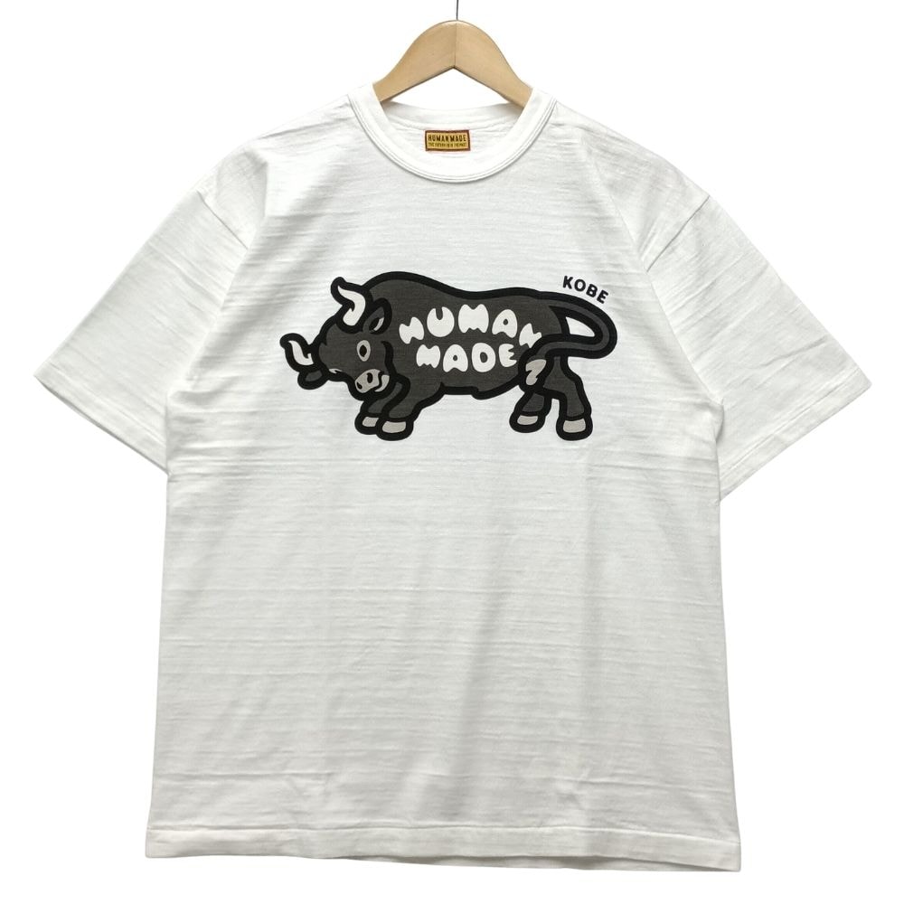 HUMAN MADE ヒューマンメイド ANIMAL GRAPHIC T-SHIRT KOBE 神戸限定 半袖Tシャツ コットン ホワイト サイズ XL 正規品 / 54790