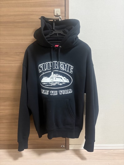 Supreme / Corteiz Rules The World Hoodie "Black"