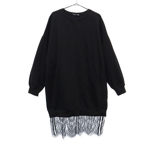 ZARA ザラ レース 長袖 膝丈ワンピース S