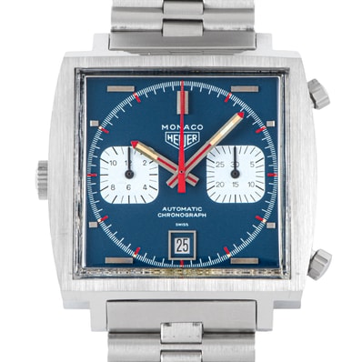 TAG HEUER タグホイヤー モナコ クロノグラフ スティーブ・マックイーン 栄光のルマン 1133B ステンレススチール【中古】