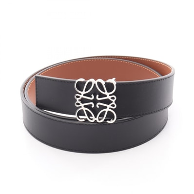 ロエベ LOEWE アナグラム リバーシブル 3.5CM ベルト 衣料品 レザー メンズ ブラック系 / ブラウン系 E821Z20X02155585 【新品】