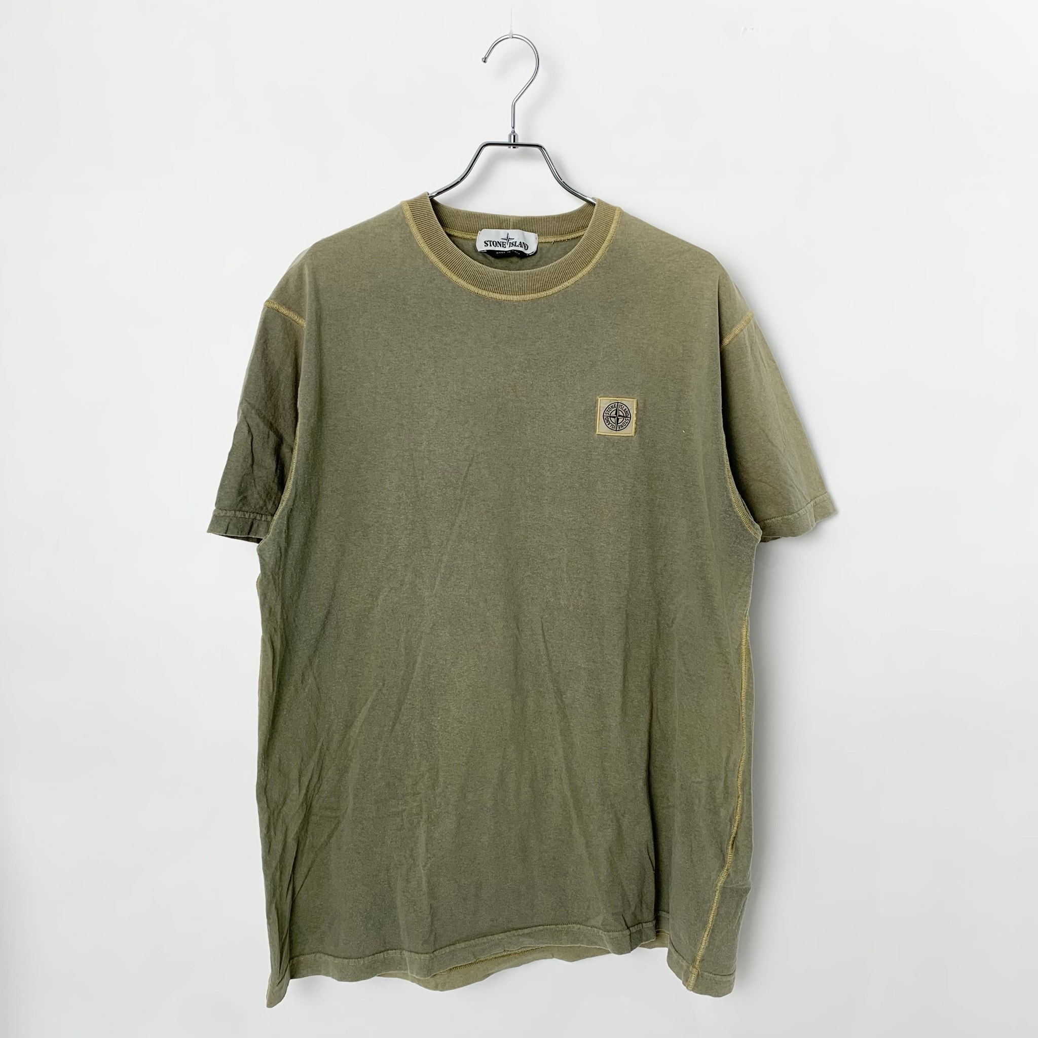 STONE ISLAND 20SS Patch Logo Tshirt Olive