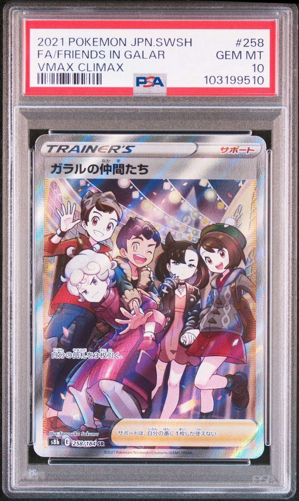 ガラルの仲間たち SR[S8b 258/184](ハイクラスパック「VMAXクライマックス」)