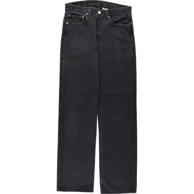 古着 リーバイス Levi's 501 ブラックデニム ストレートデニムパンツ メンズw31相当/eaa622464