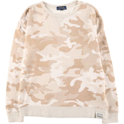 古着 ラルフローレン Ralph Lauren POLO RALPH LAUREN 迷彩柄 スウェットシャツ トレーナー メンズM相当/eaa581676