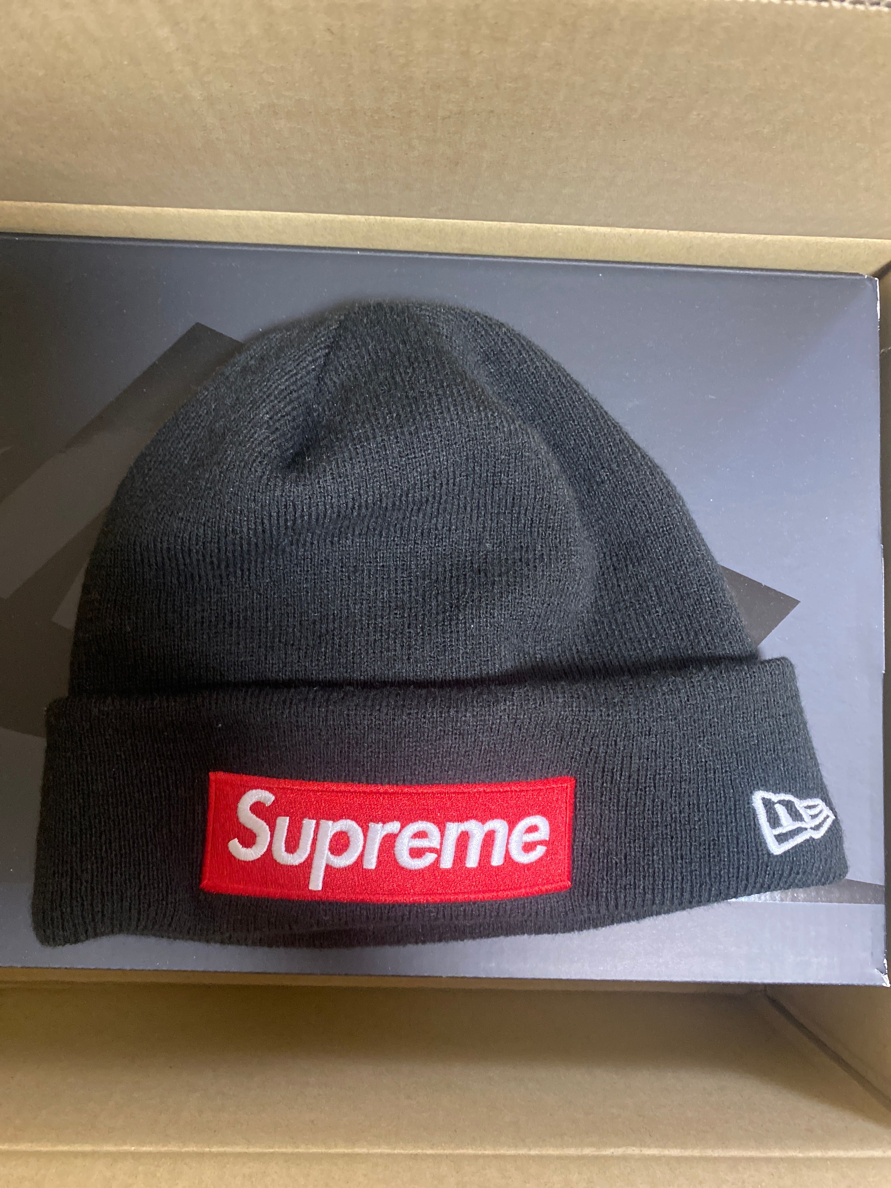 Supreme New Era Box Logo Beanie "Black"