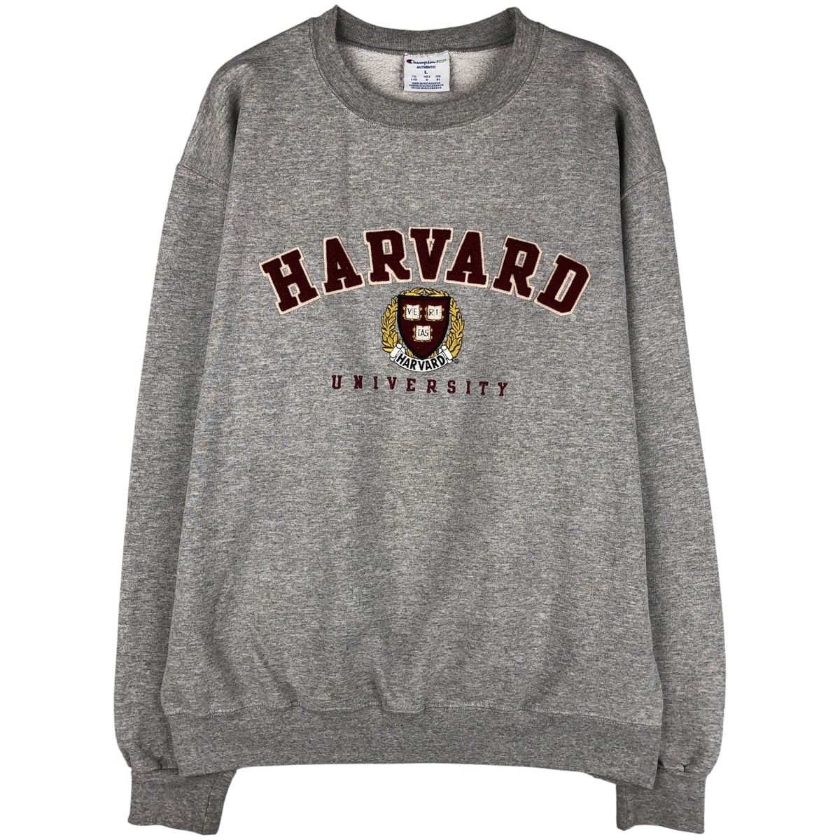 古着 チャンピオン Champion ECO AUTHENTIC HARVARD ハーバード大学 カレッジスウェットシャツ トレーナー メンズL相当/eaa597225