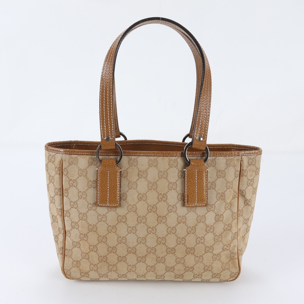 ■美品 グッチ GGキャンバス 113019 トート バッグ