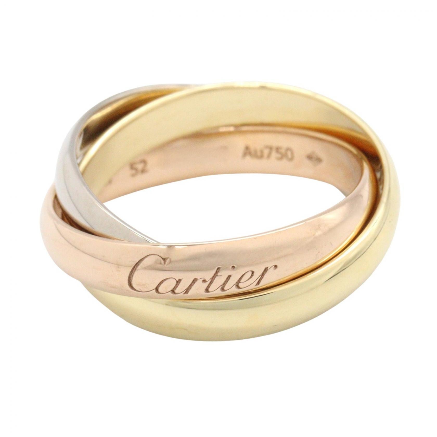 カルティエ CARTIER トリニティリング リング・指輪 ジュエリー K18(イエローゴールド) K18WG(ホワイトゴールド) K18PG(ピンクゴールド) レディース ゴールド系 / シルバー系 【中古】