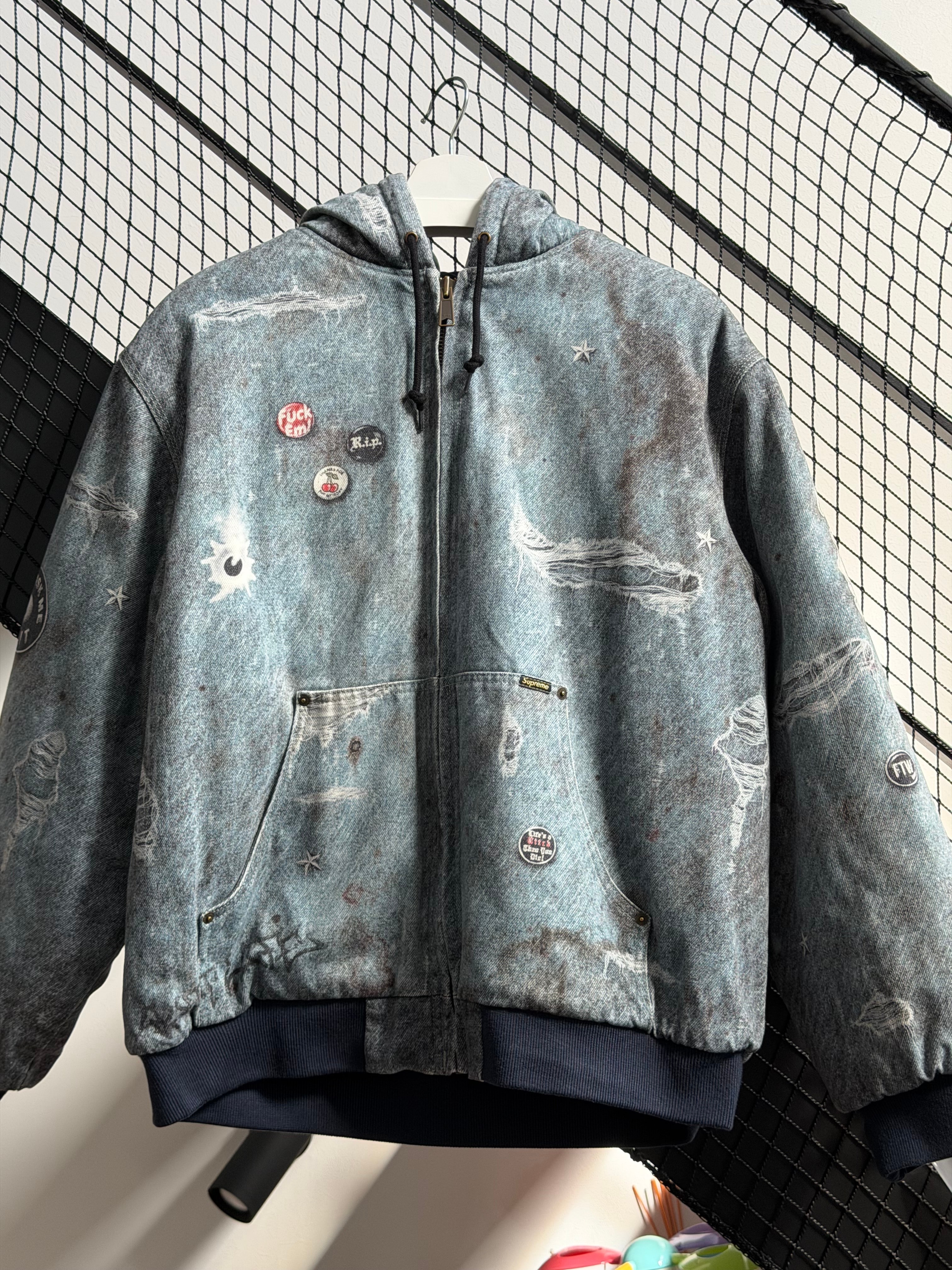 Supreme HJR Trompe Loeil Hooded Work Jacket 