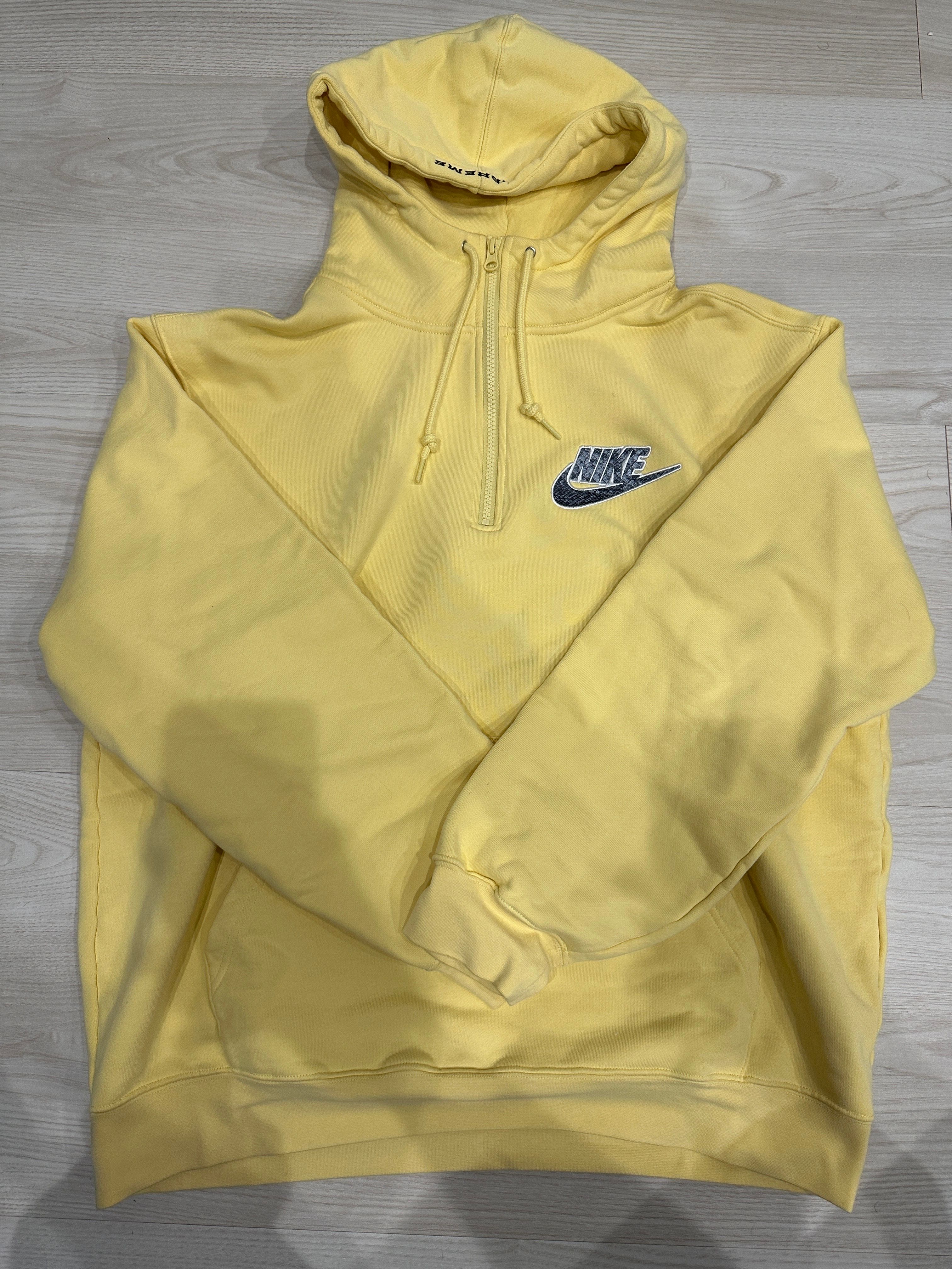 Supreme / Nike® Half Zip Hooded Sweatshirt "Yellow"
