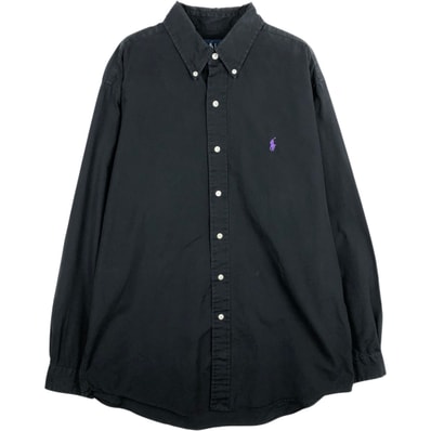 古着 ラルフローレン Ralph Lauren CUSTOM FIT 長袖 ボタンダウンシャツ メンズL相当/eaa634445