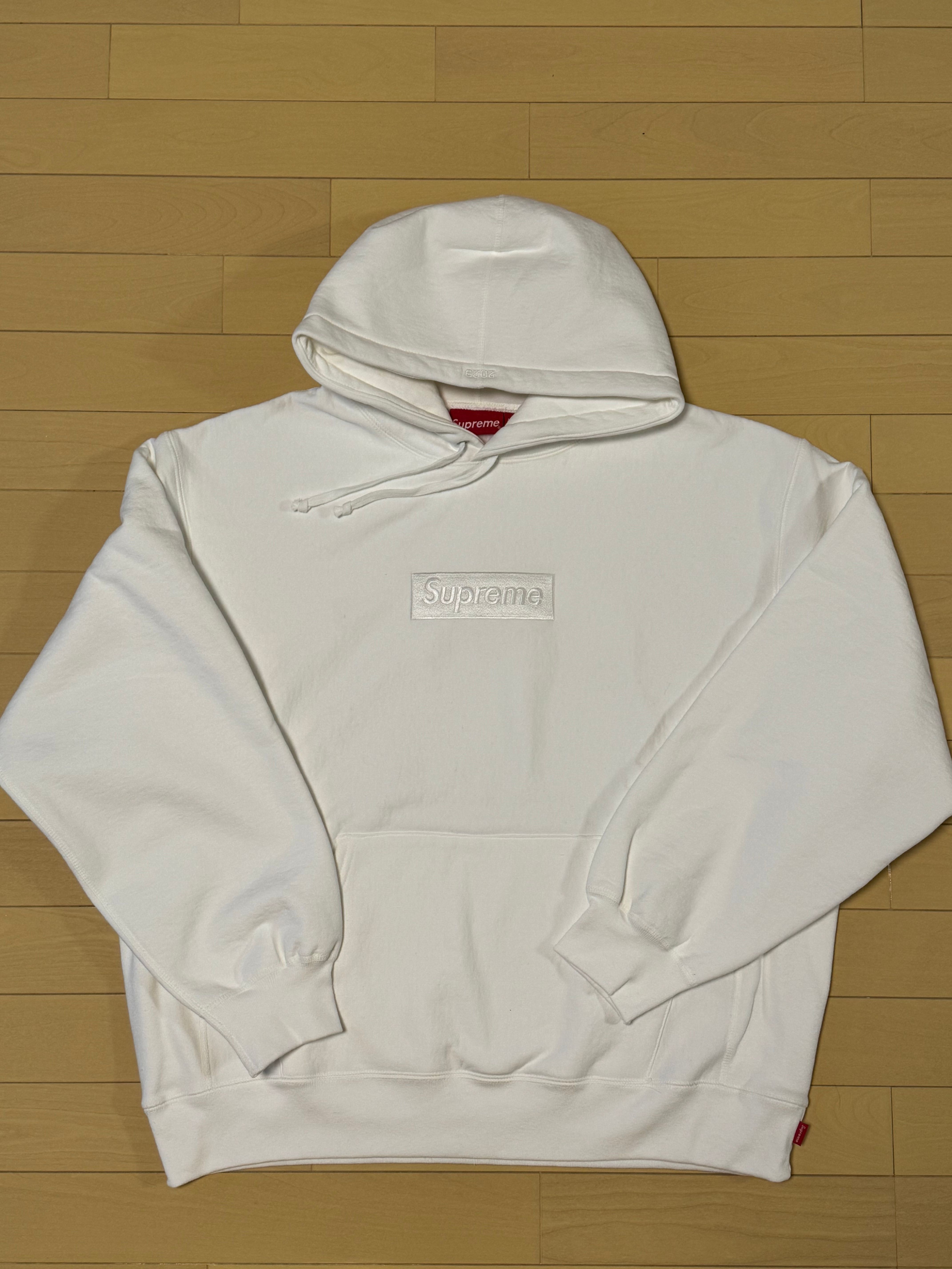 Supreme Box Logo Hooded Sweatshirt "White" (23FW)