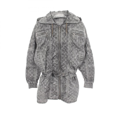 ルイ・ヴィトン LOUIS VUITTON モノグラム 衣料品 アウター シルク ポリエステル グレー レディース グレー系 RW212W PAY FLOW02 【中古】