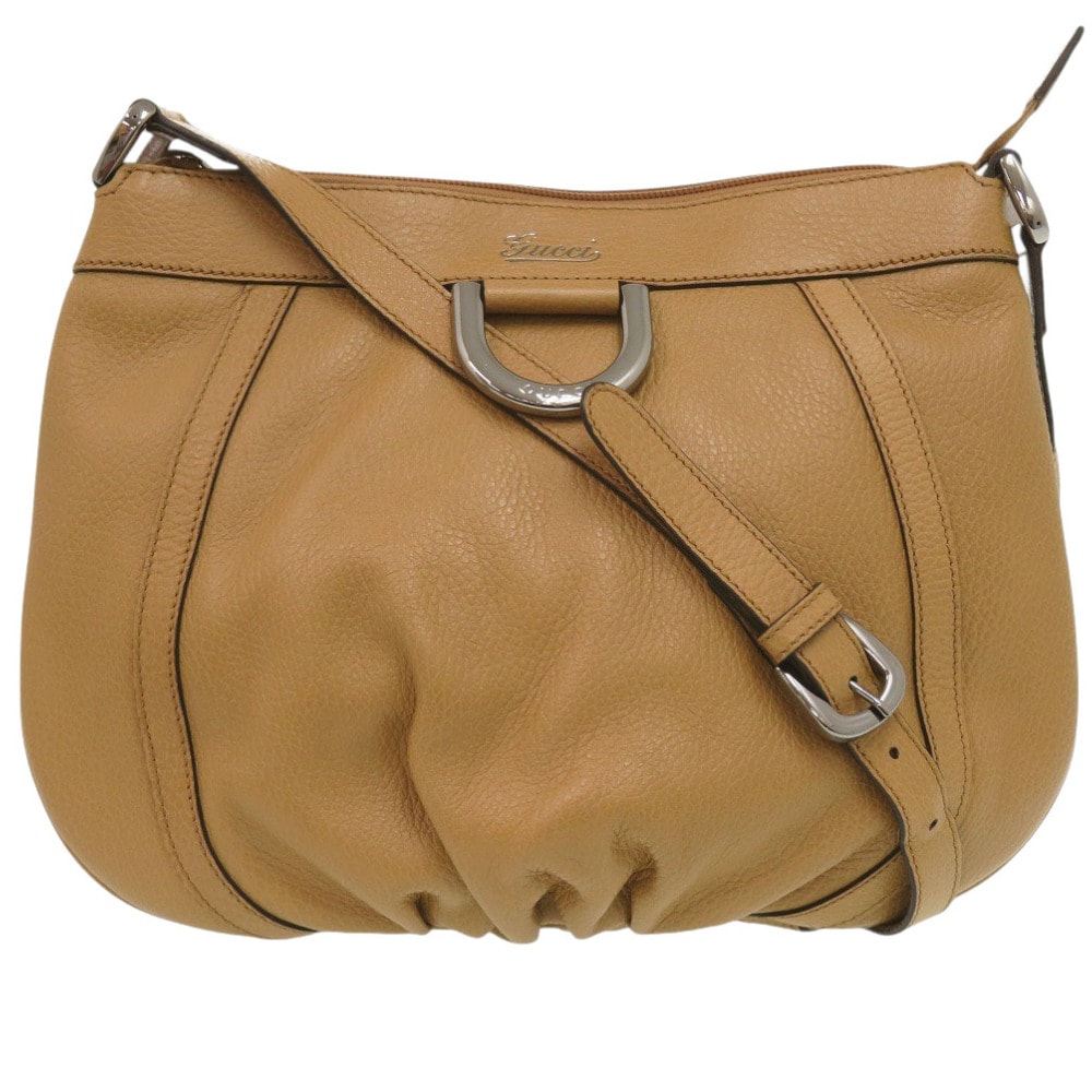 グッチ  アビー 265691  レザー  キャメル   ショルダ