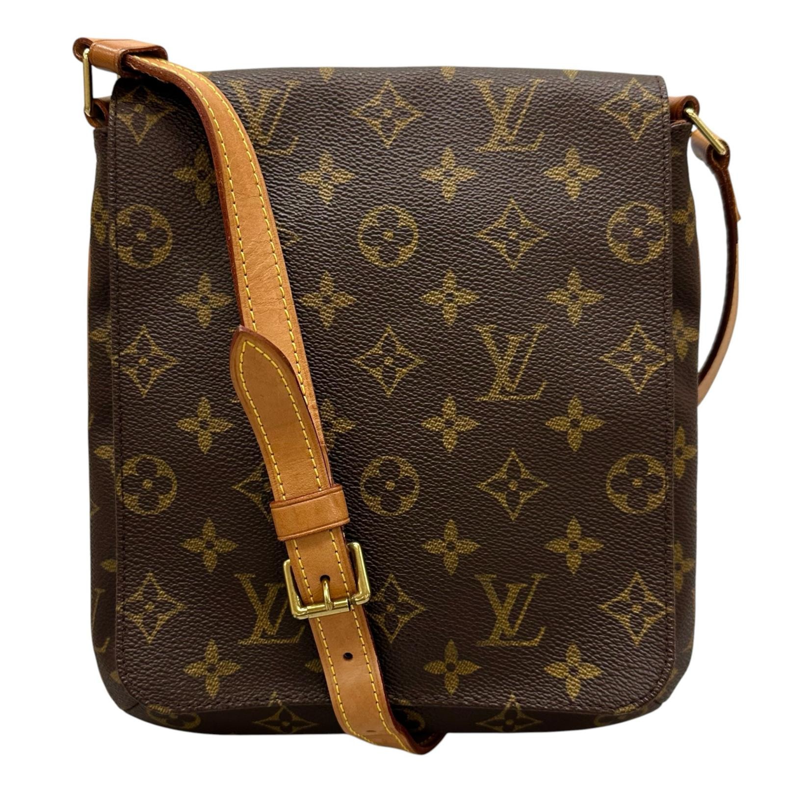 美品 LOUIS VUITTON ルイ・ヴィトン ミュゼットサルサ M51258 ショルダーバッグ モノグラムキャンバス ブラウン レディース【中古】