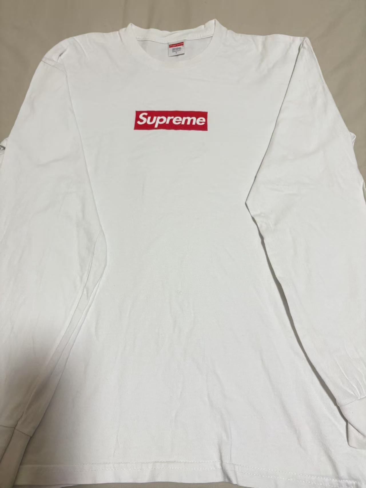 Supreme Box Logo L/S Tee "White"