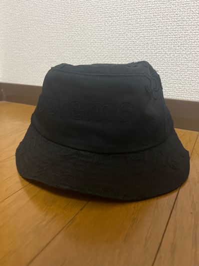 Supreme Lasered Twill Crusher "Black"