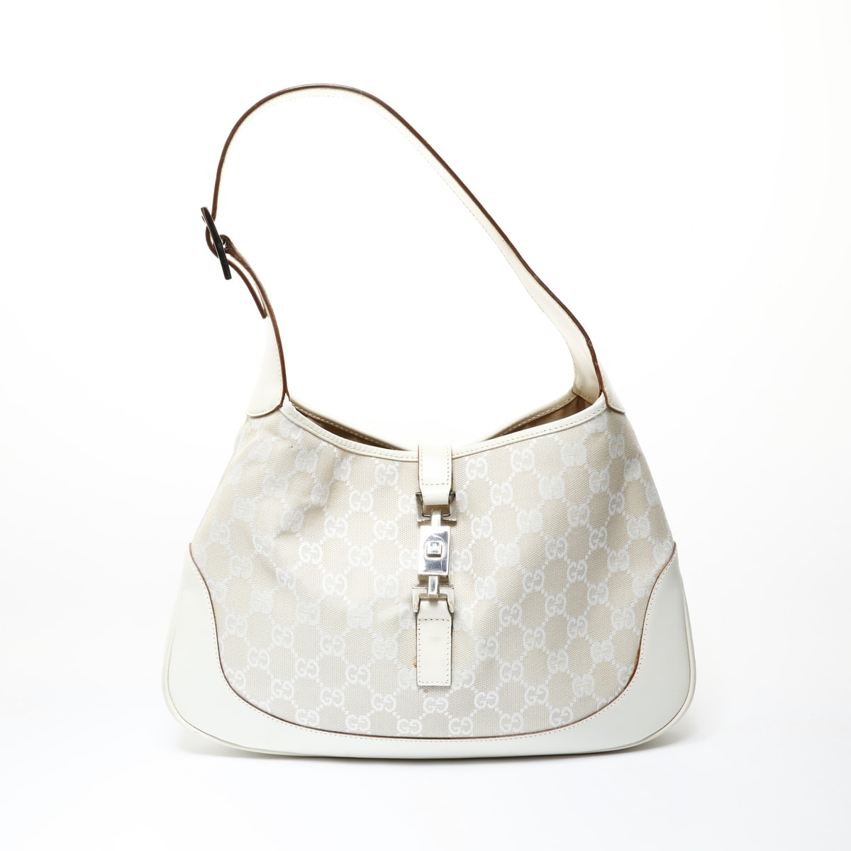 グッチ GUCCI GGキャンバス ワンショルダー ジャッキー ショルダーバッグ【中古】