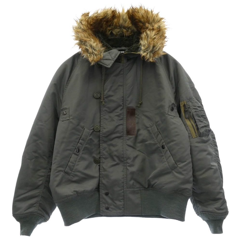 JUNYA WATANABE COMME des GARCONS ジュンヤワタナベコムデギャルソン ジャケット JH-J031 Versace ヴェルサーチ N-2B フライト ジャケット カーキ系 XS【中古】