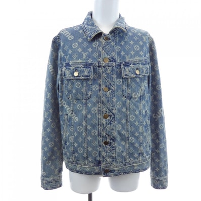 ルイヴィトン LOUIS VUITTON JACQUAD DENIM TRUCKER HDA91WALL SUPREME デニムジャケット