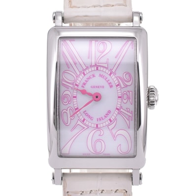 値下 フランクミュラー FRANCK MULLER 902QZ JA ロングアイランド 500本限定品 クォーツ レディース 良品 L#142899