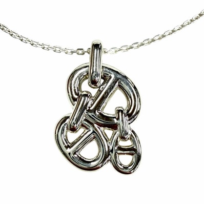 美品 エルメス ネックレス シェーヌダンクル アンシェネPM シルバー