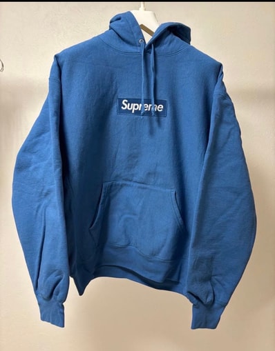 Supreme Box Logo Hooded Sweatshirt "Blue" (23FW)