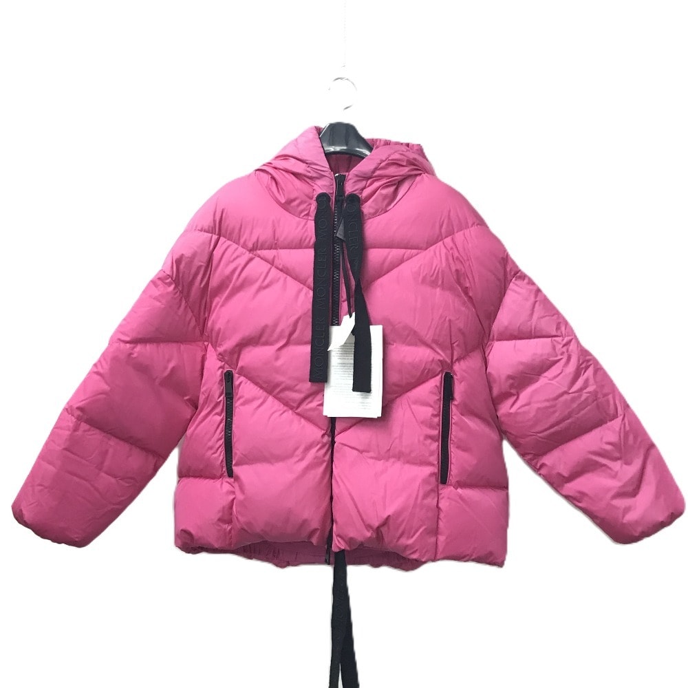 モンクレール MONCLER モンクレールジーニアス IBISE GIUBBOTTO アパレル ダウン フーディー フード付き アウター 長袖 バイカラー 上着 ダウンジャケット ダウン ピンク 美品
