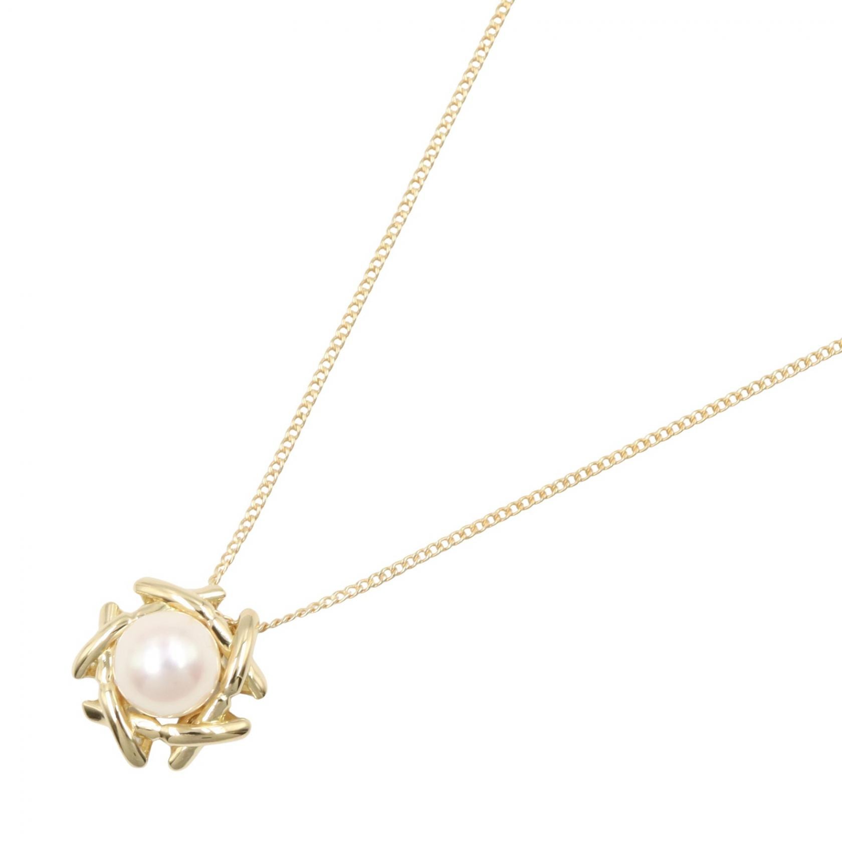 ティファニー TIFFANY&CO パール ネックレス ネックレス ジュエリー K18(イエローゴールド) パール レディース ゴールド系 / ホワイト系 【中古】