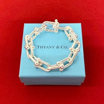 TIFFANY&Co. ティファニー ハードウェア ラージリンク ブレスレット シルバー925 ブレスレット シルバー
237-8