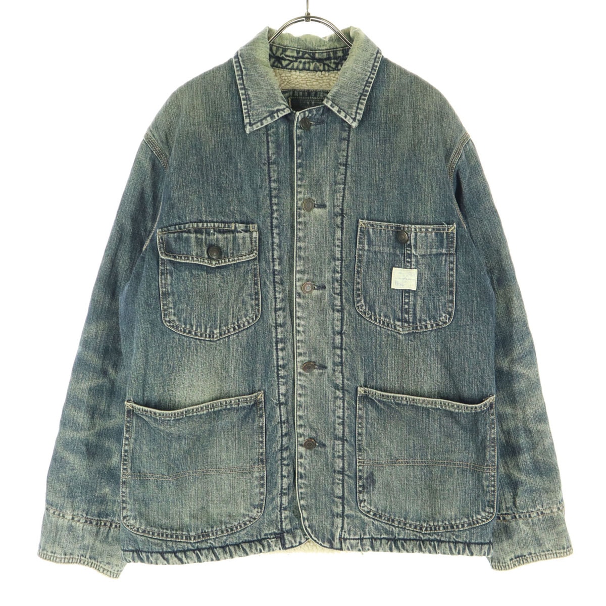 GAP ギャップ 裏ボア コットン 長袖 デニムジャケット S ブルー系