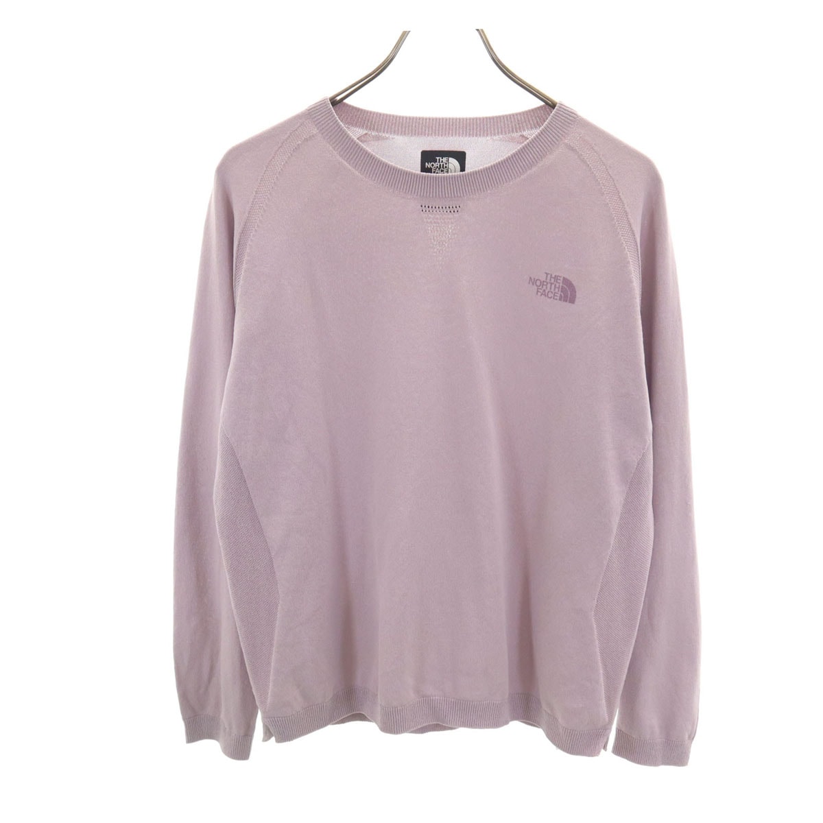 THE NORTH FACE ノースフェイス 長袖 コンフォートクルー ニット L パープル NTW12399 アウトドア