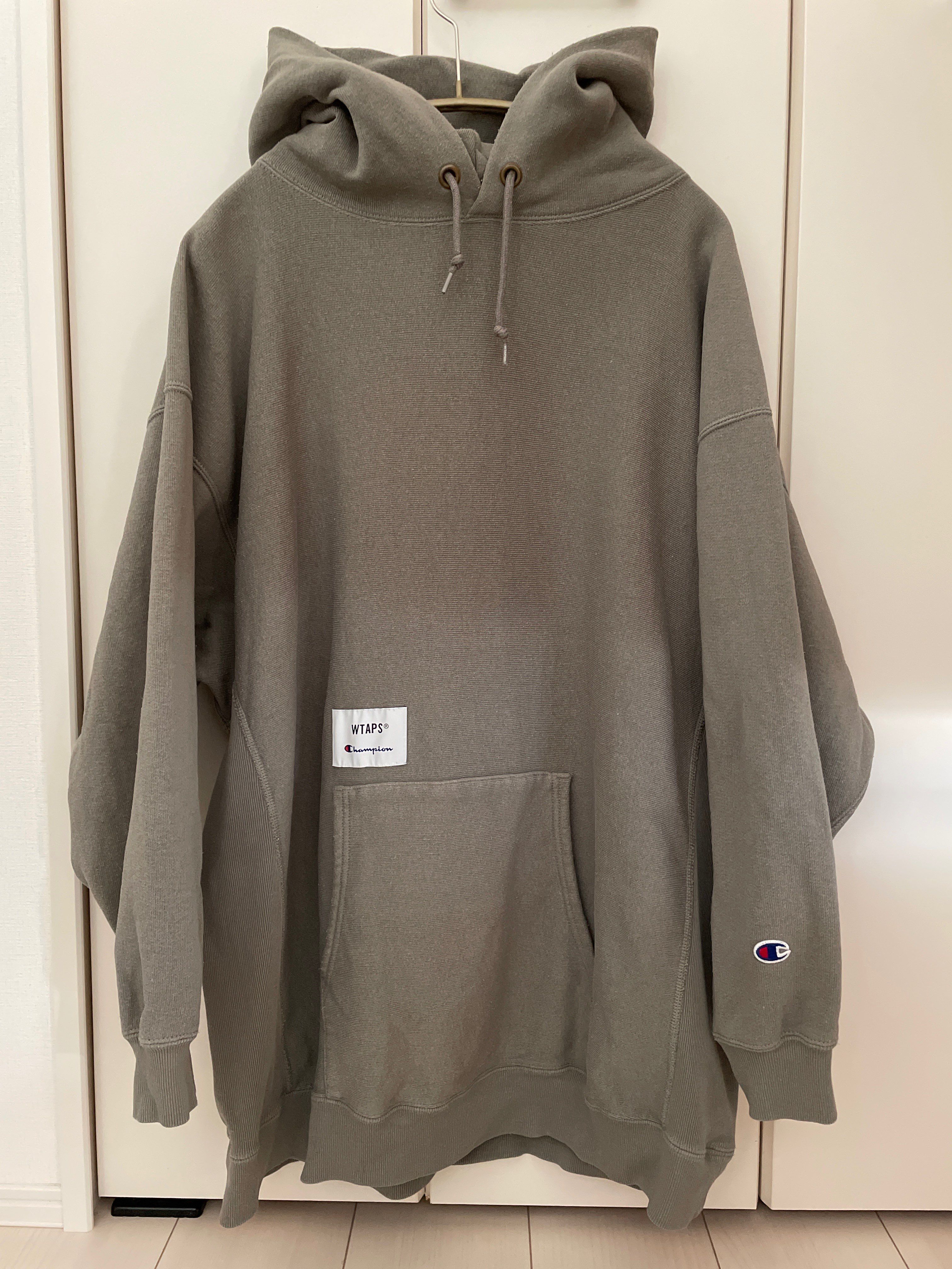 Wtaps ACADEMY / HOODED / COTTON. CHAMPION. REVERSE WEAVE "Olive Drab"(672)