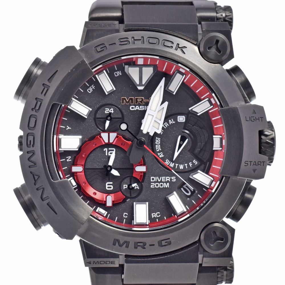 カシオ CASIO MRG-BF1000B-1AJR G-SHOCK MR-G フロッグマン ブラック ソーラー電波 メンズ 箱・保証書付き 腕時計 M#150832