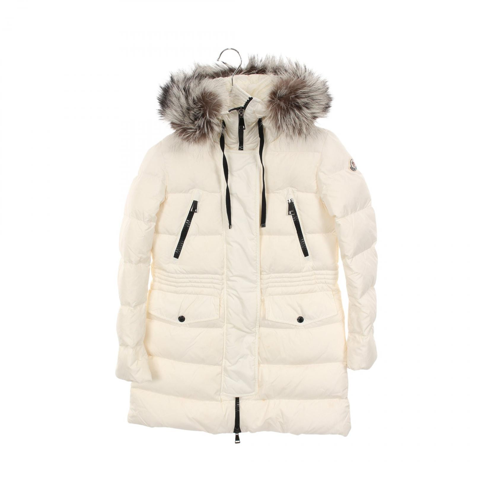 モンクレール MONCLER APHROTI ダウンジャケット 衣料品 アウター ナイロン レディース アイボリー系 【中古】