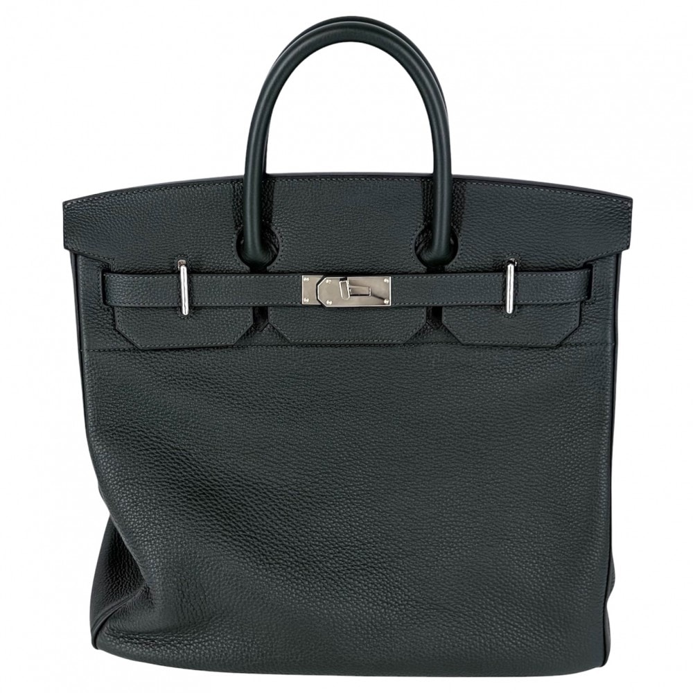 HERMES エルメス ハンドバッグ オータクロア40 2022年 鞄 かばん U刻印 トリヨン    ダークグリーン シルバー金具 メンズ 美品 2022年【中古品】