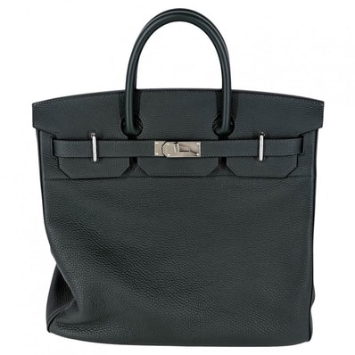 HERMES エルメス ハンドバッグ オータクロア40 2022年 鞄 かばん U刻印 トリヨン ダークグリーン シルバー金具 メンズ 美品 2022年【中古品】