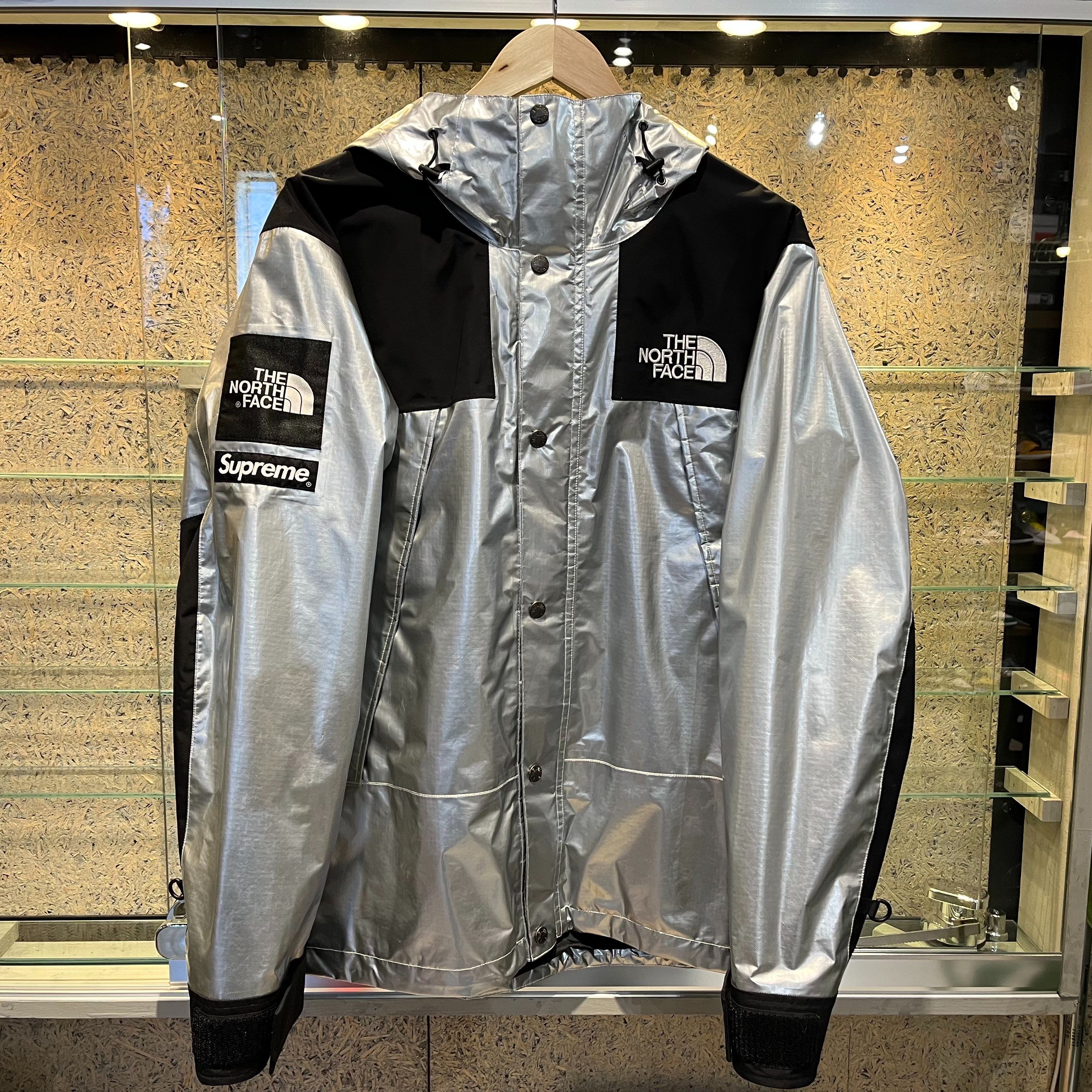 Supreme x The North Face Metallic Mountain Parka "Silver"