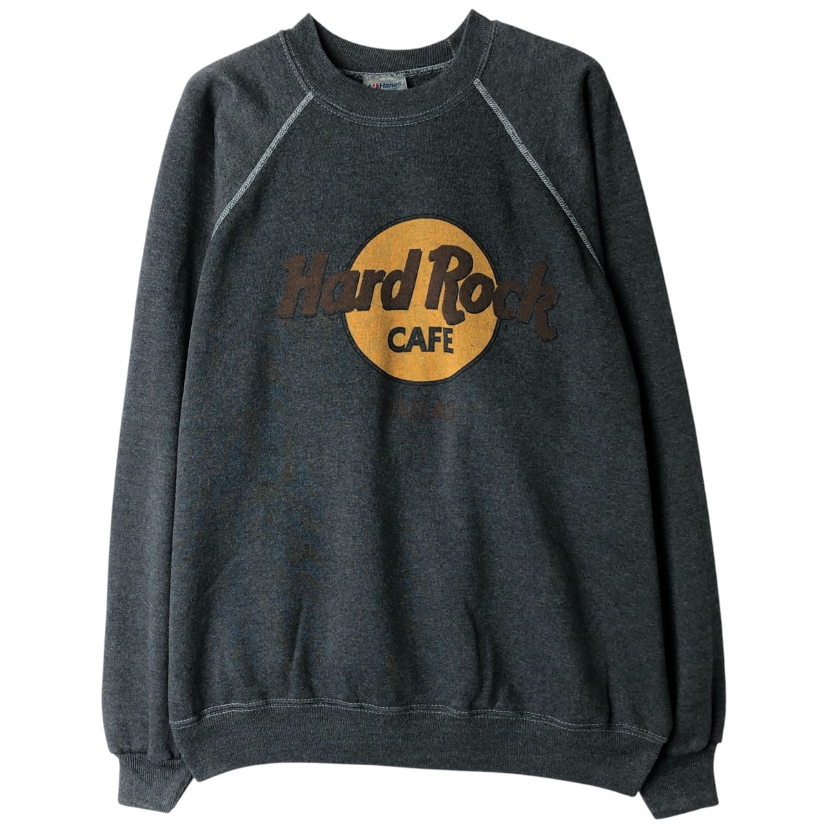 古着 90年代 ヘインズ Hanes HARD ROCK CAFE ハードロックカフェ アドバタイジング スウェットシャツ トレーナー USA製 メンズXL相当 ヴィンテージ/eaa613794