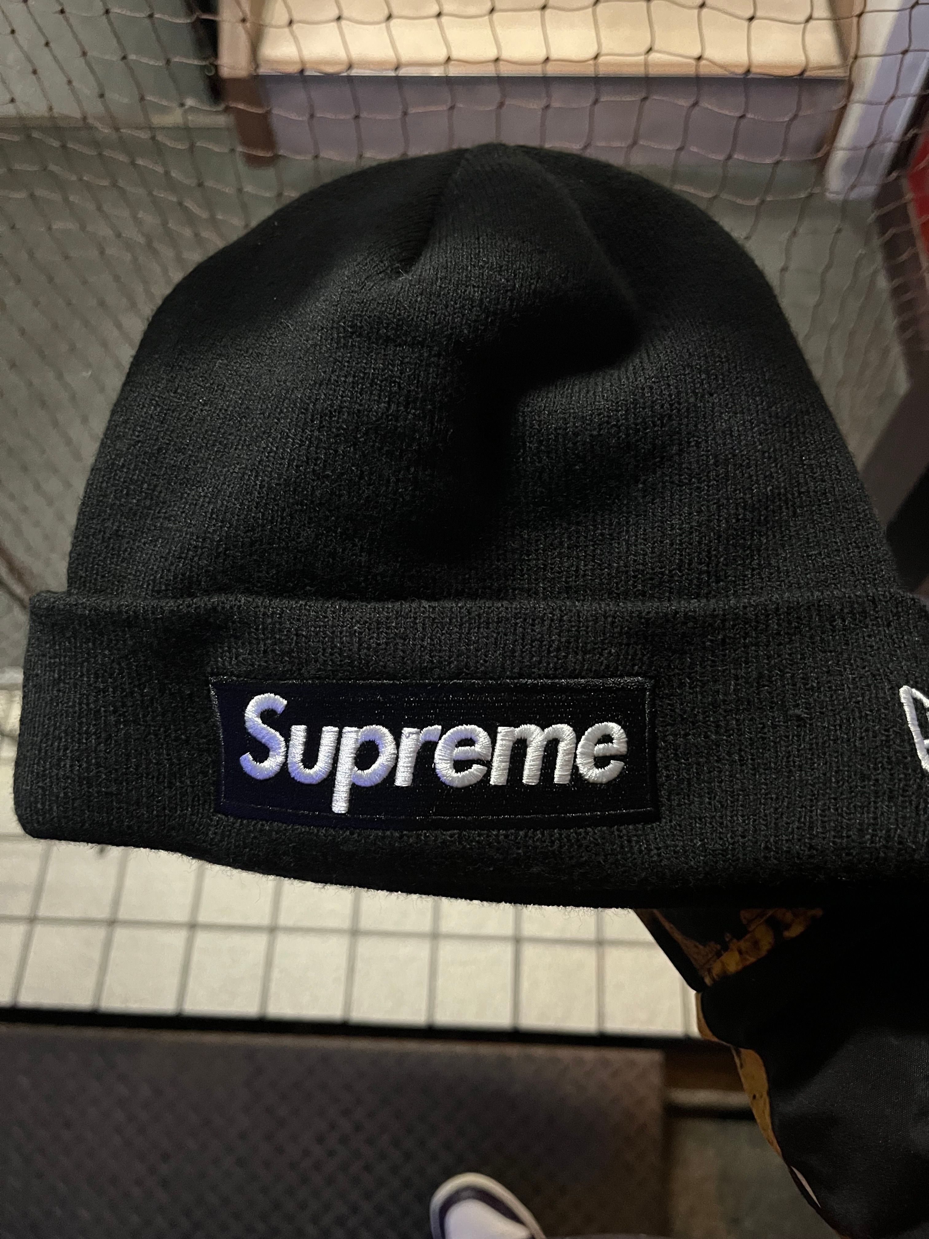 Supreme New Era® Box Logo Beanie "Black" (21FW)