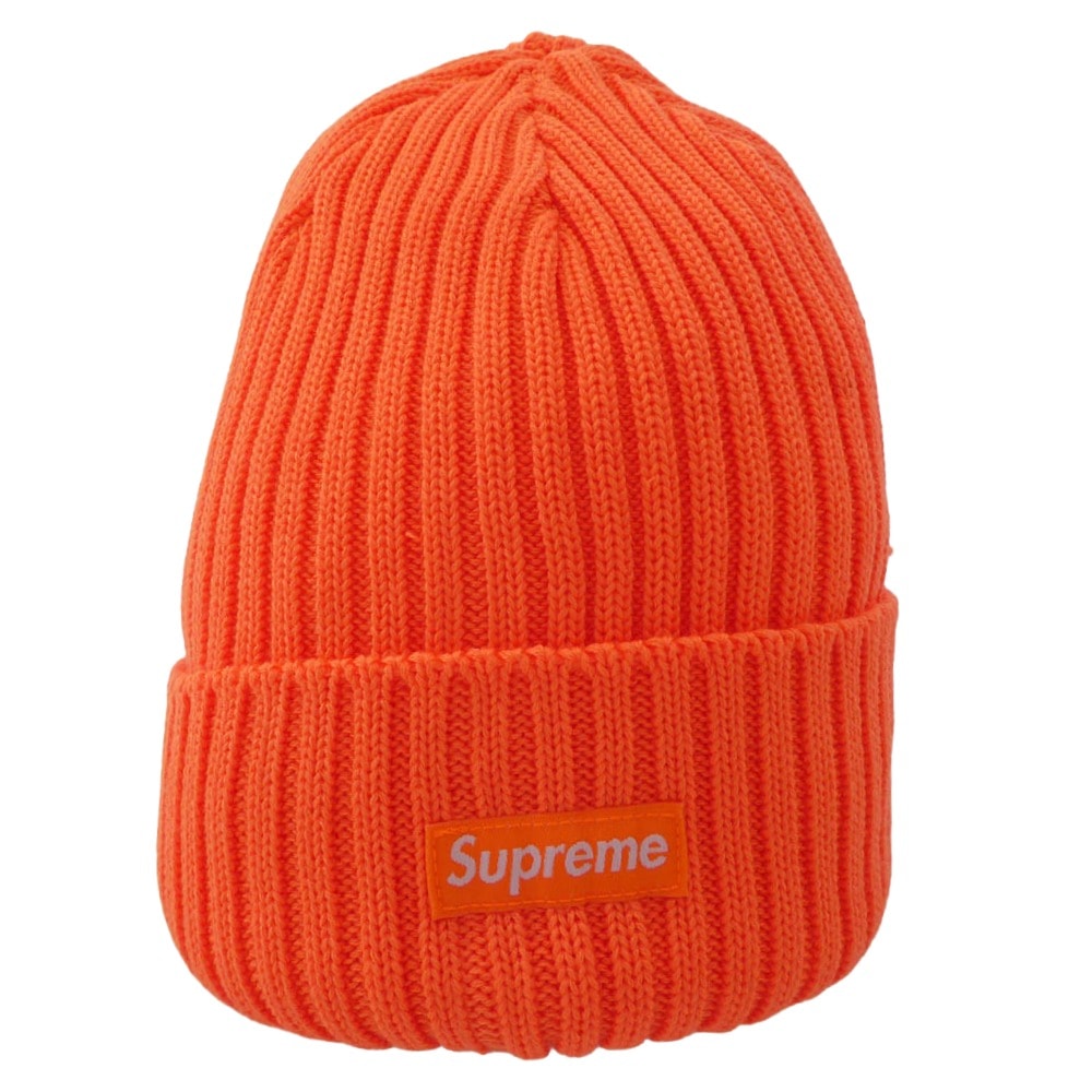 Supreme シュプリーム ニットキャップ 24SS Overdyed Beanie small box logo スモール ボックス ロゴ オーバーダイ ビーニー ニット帽 キャップ オレンジ系【新古品】【未使用】【中古】