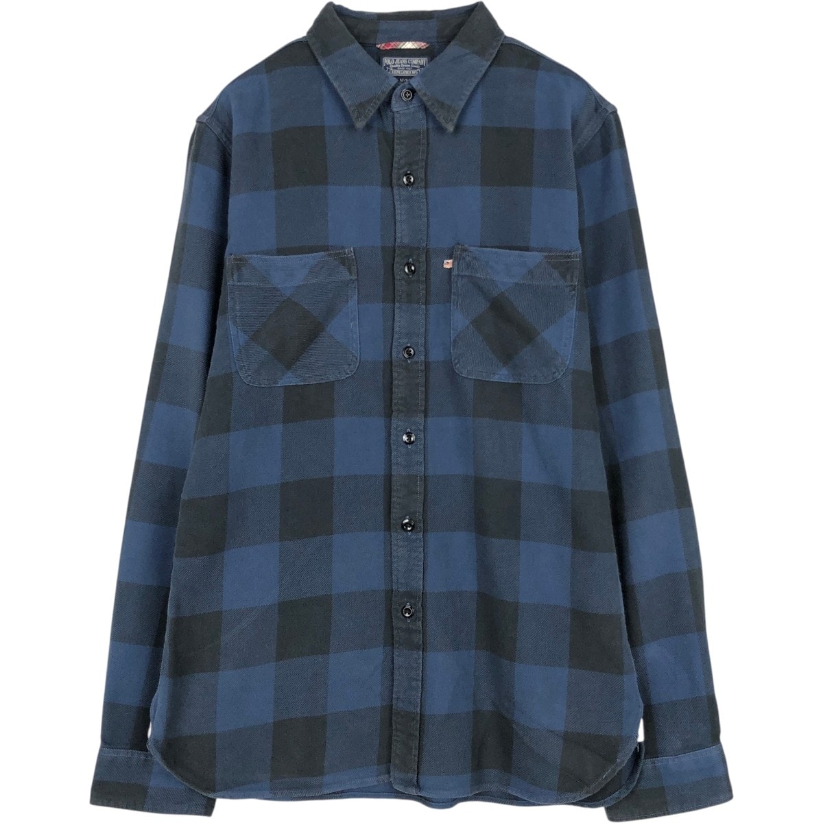 古着 ラルフローレン Ralph Lauren POLO JEANS COMPANY 長袖 ライトネルチェックシャツ メンズM相当/eaa677106