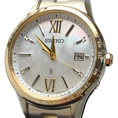 ☆☆SEIKO セイコー ルキア LUKIA メタルバンド SSVV084/1B35-0AY0 電波ソーラー 腕時計 レディース