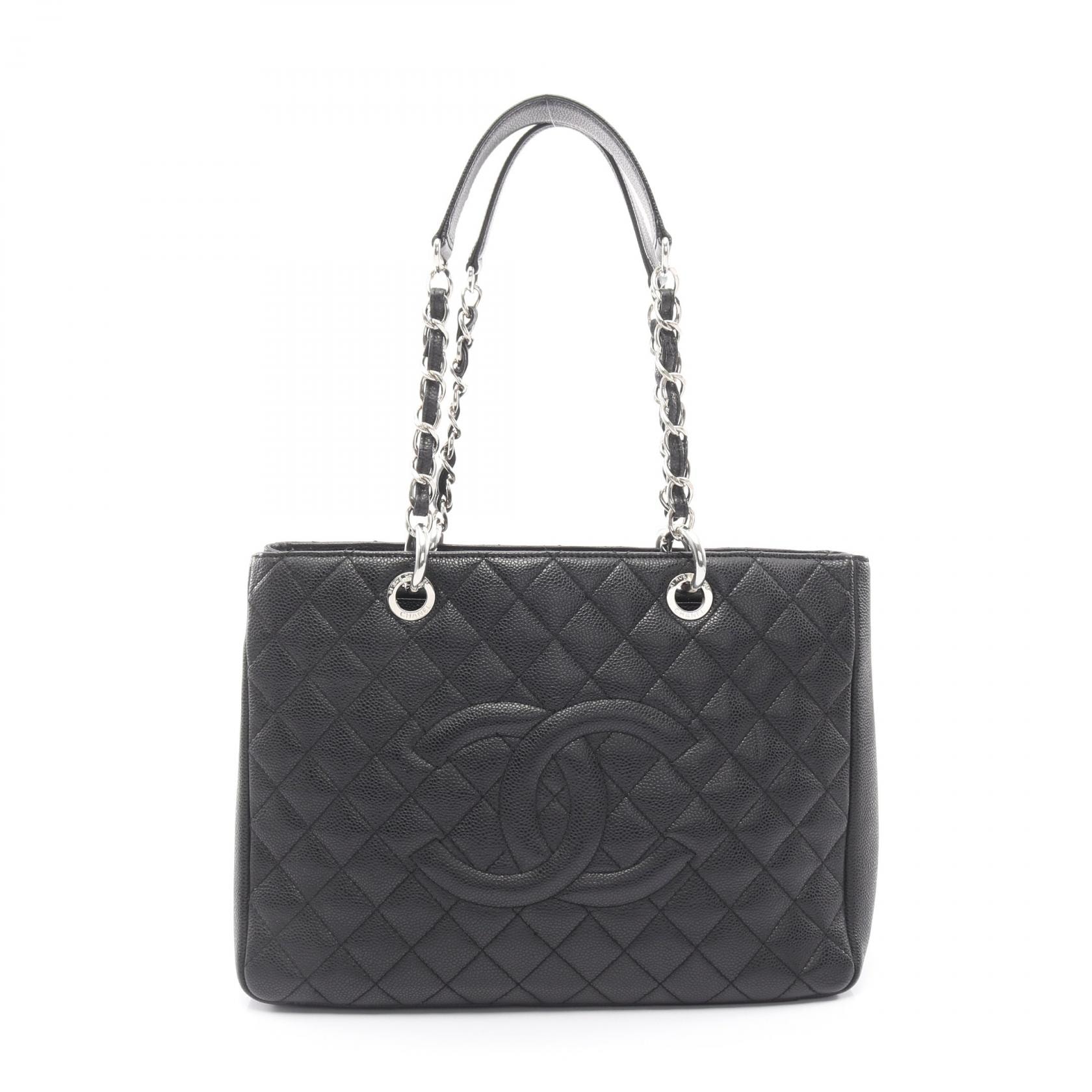 シャネル CHANEL マトラッセ グランドショッピング GST トートバッグ バッグ キャビアスキン(グレインドカーフ) レディース ブラック系 【中古】