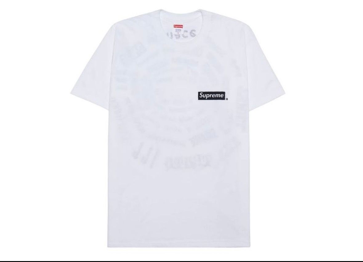 シュプリーム スパイラル Tシャツ "ホワイト"